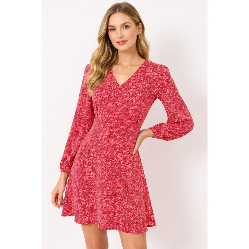 LOFT Heart Print Dress